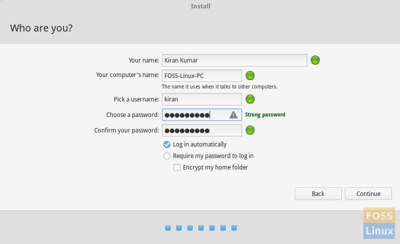 User Login Creation