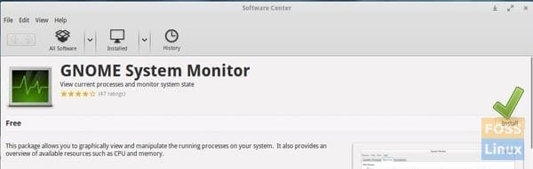 GNOME System Monitor - Software Center
