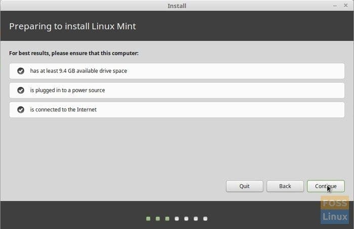Linux Mint installation - checklist