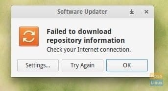 Software Update Error