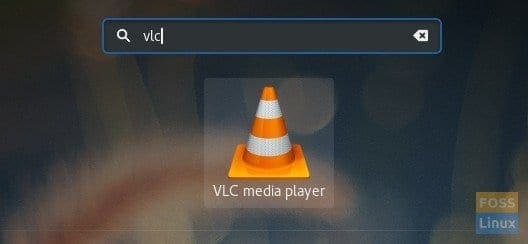 Fedora Activities VLC Search