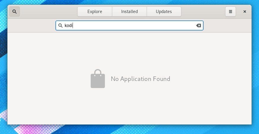 Fedora Software Center - Kodi not found
