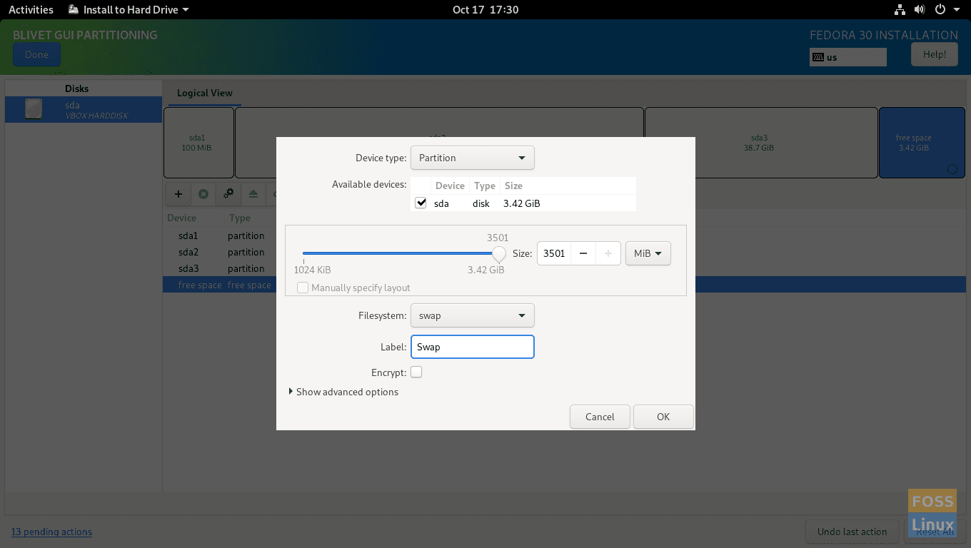 Swap Partition