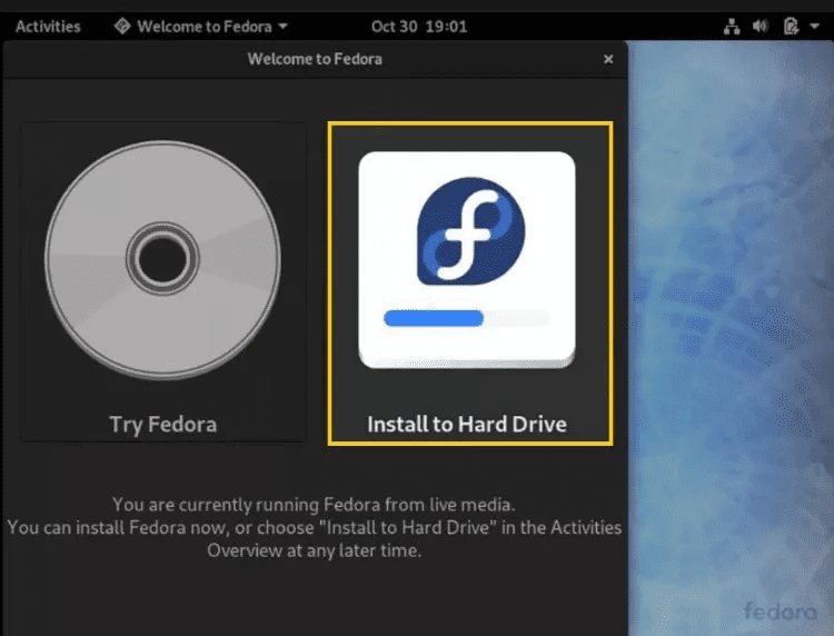 Fedora Installation page
