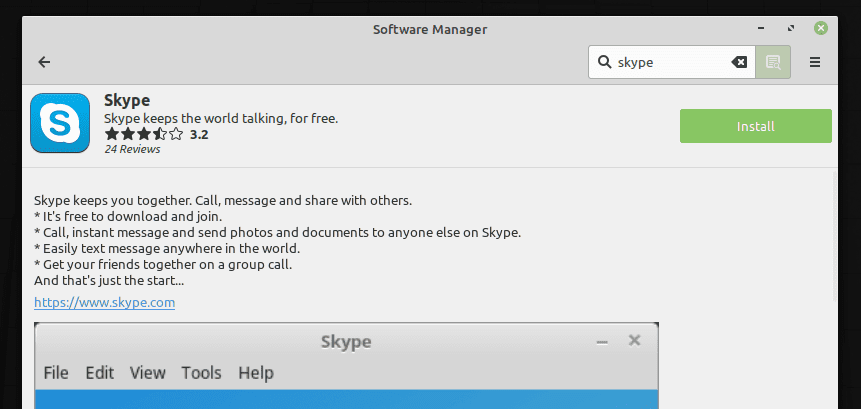 Skype installation