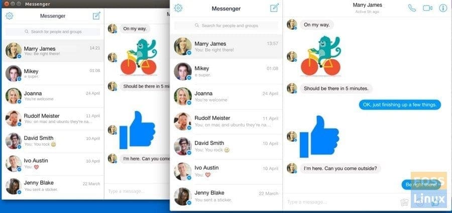 Facebook Messenger for Linux