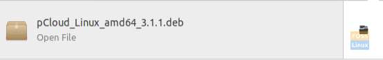 Pcloud Deb Package Downloaded Successfully