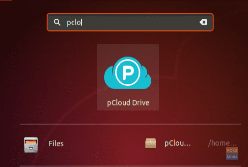 Start Pcloud Application From The Installed Applications Dash