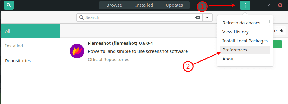 Add Remove Software Manjaro GNOME