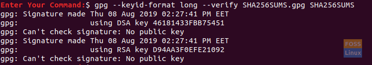 Check Public Key For Ubuntu Already Present