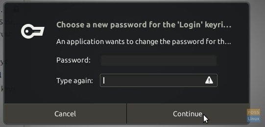 Leave the New Password Blank