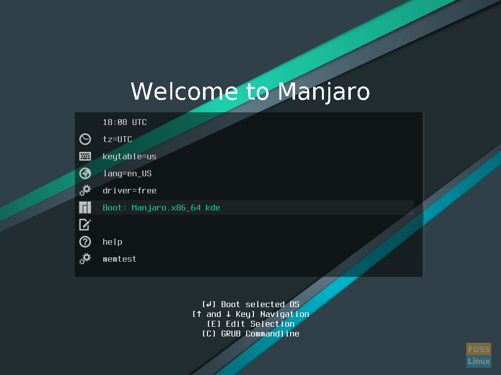 Welcome To Manjaro Installation Screen