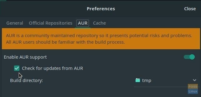 Enable AUR in Manjaro 17.1 GNOME