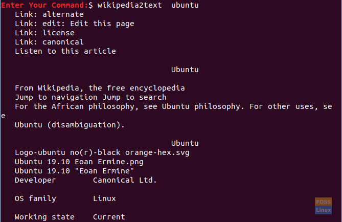 Search For Ubuntu Articles In Wikipedia