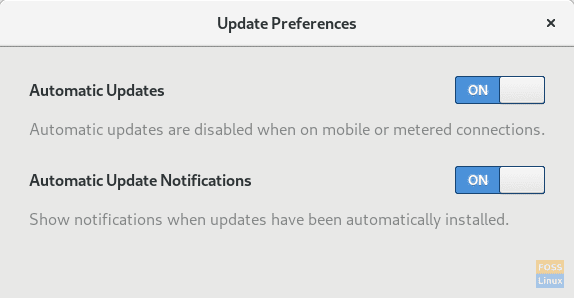Automatic Updates in GNOME 3.30