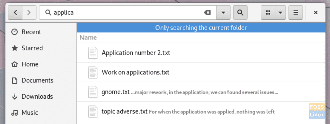Search only in folder in Nautilus 3.30