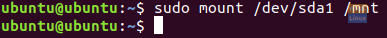 Mount The Partition with Ubuntu Installed On It