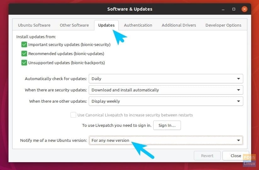 Software and Updates