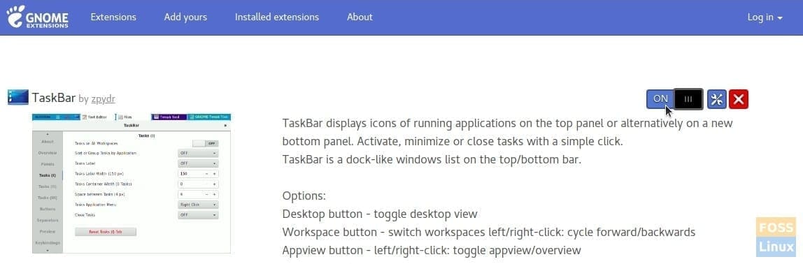 Enable TaskBar