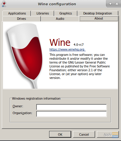 verify wine version