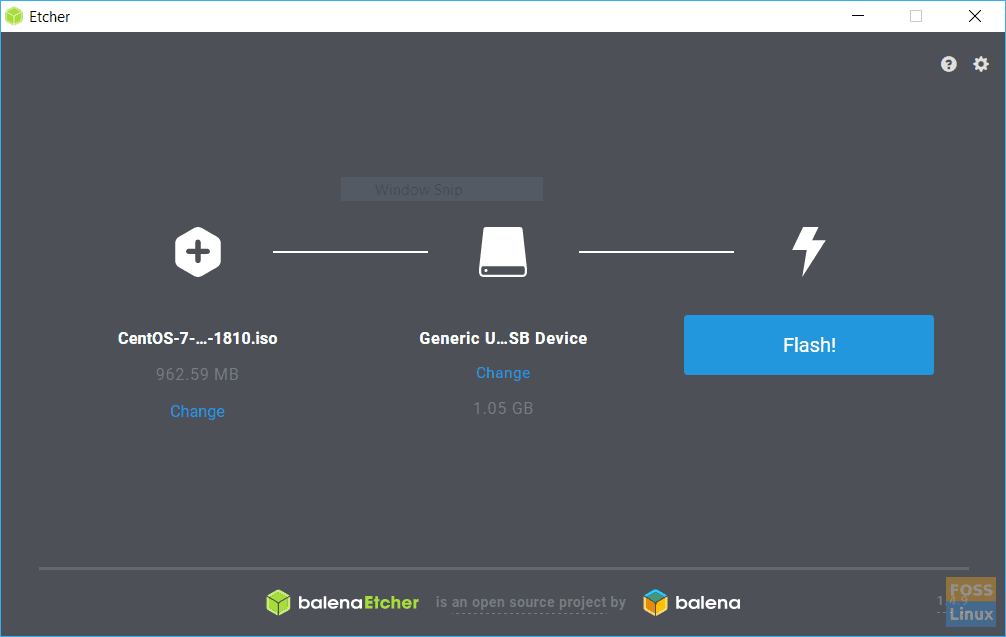 Etcher User Interface - Flash