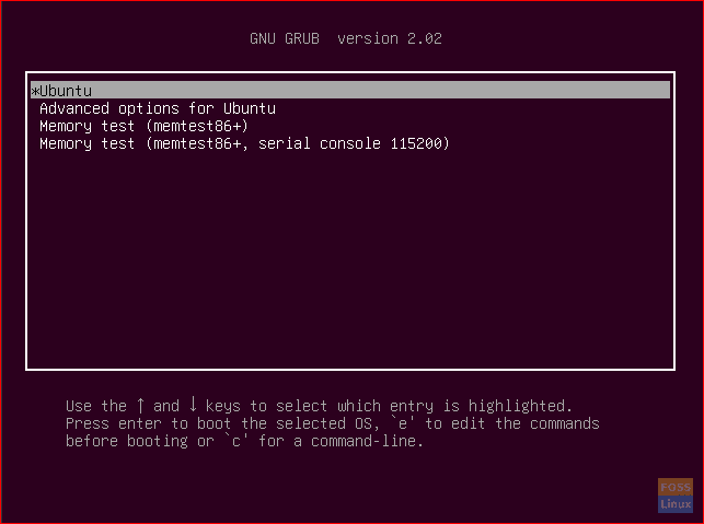 Ubuntu Grub Bootloader