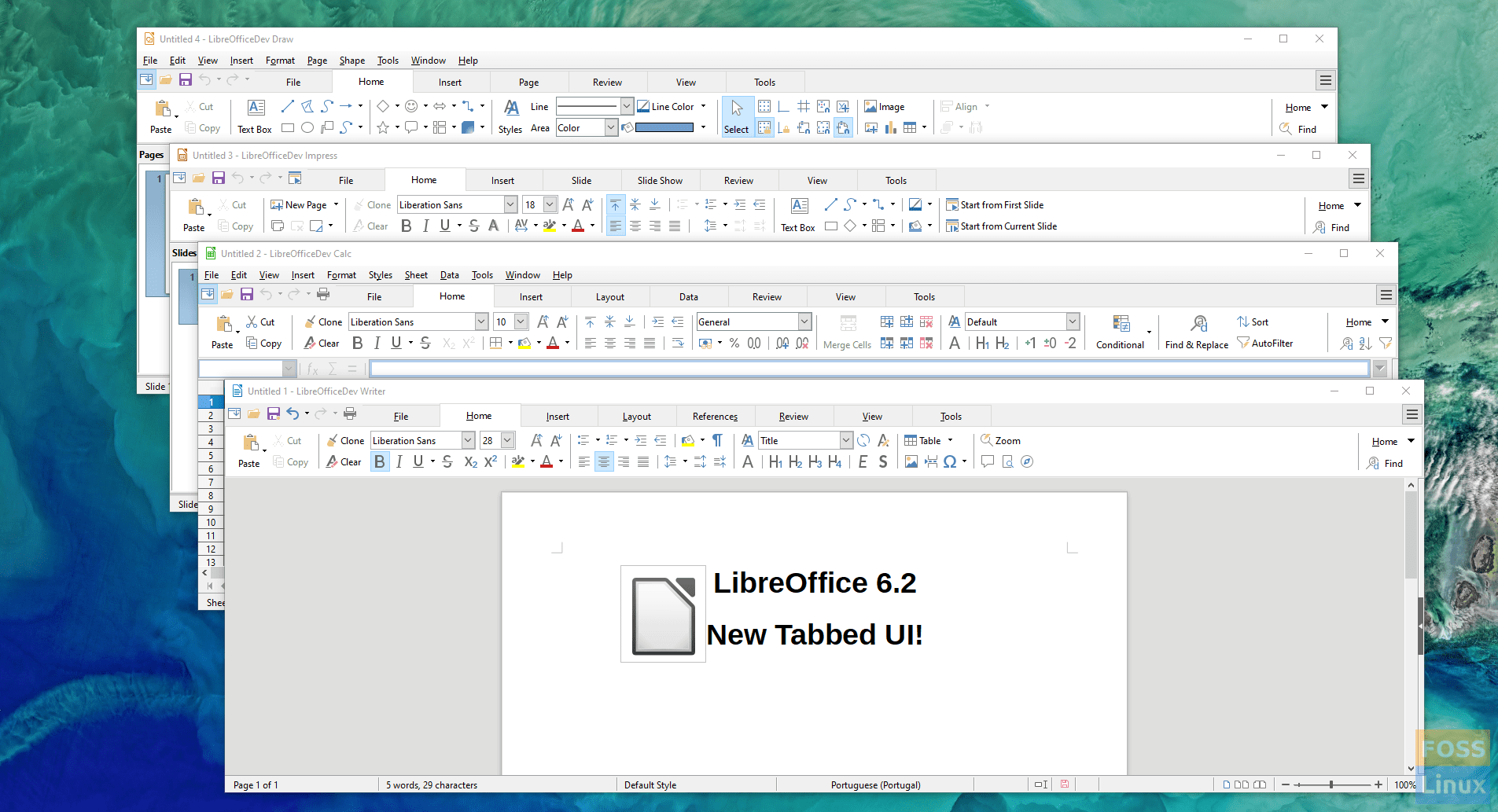 LibreOffice v6.1 Notebookbar