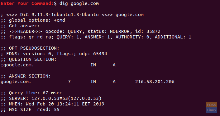 Test Query Time for Google