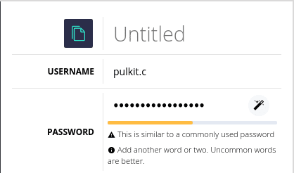 Buttercup Password Strength