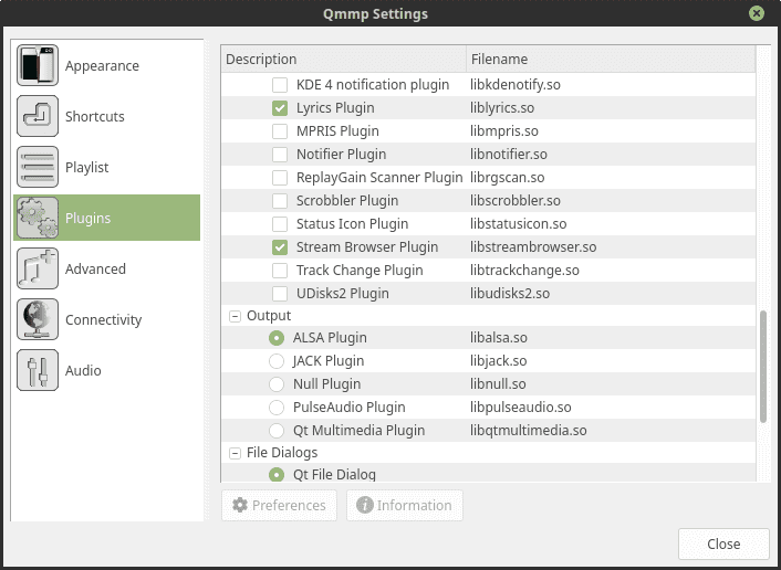 QMMP Stream Browser Plug-in