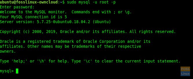 MySQL Root Login