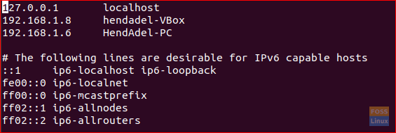 Ubuntu Hosts File