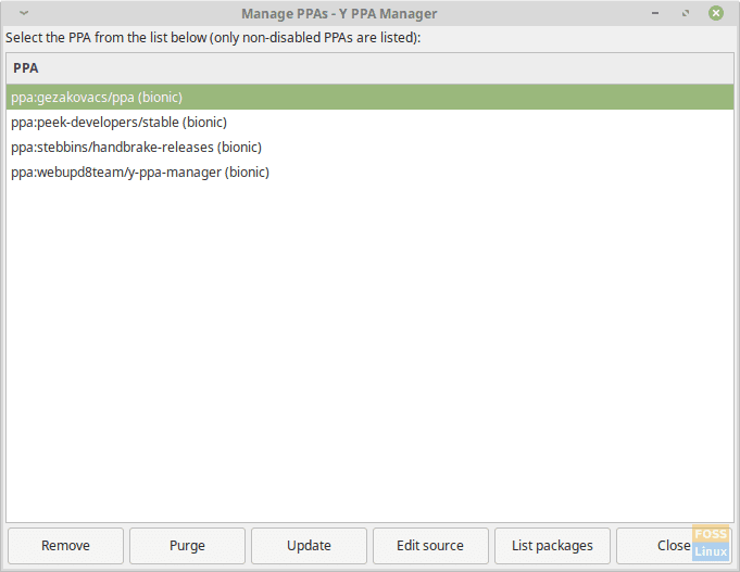 Y-PPA repositories listing.