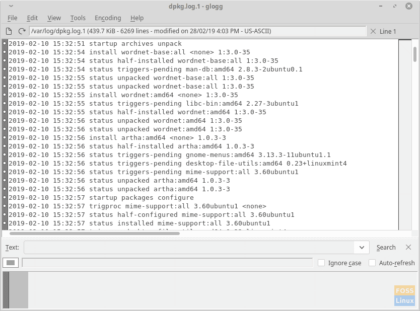 Windows system log