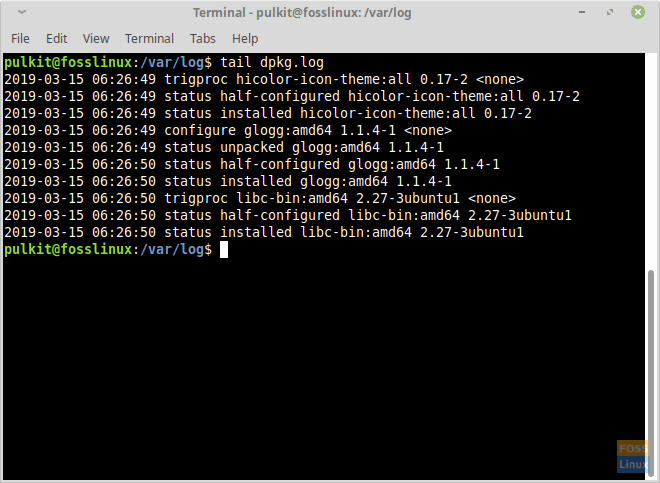 Tail log. View System log. Setry logging System Arch.