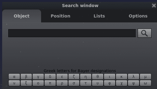 Search window