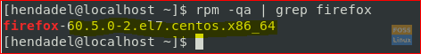 Check Firefox Version After Downgrading Using rpm Command