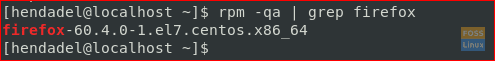 Check Firefox Version After Downgrading Using yum history Command