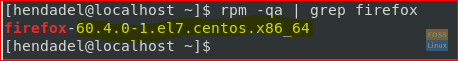 Check Firefox Version After Downgrading Using yum Command