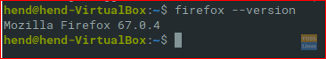 Currently Installed Firefox Version On Elementary OS