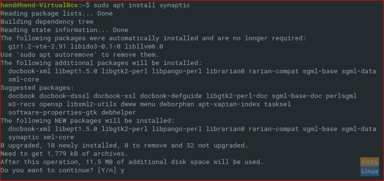 Install Synaptic Package Manager