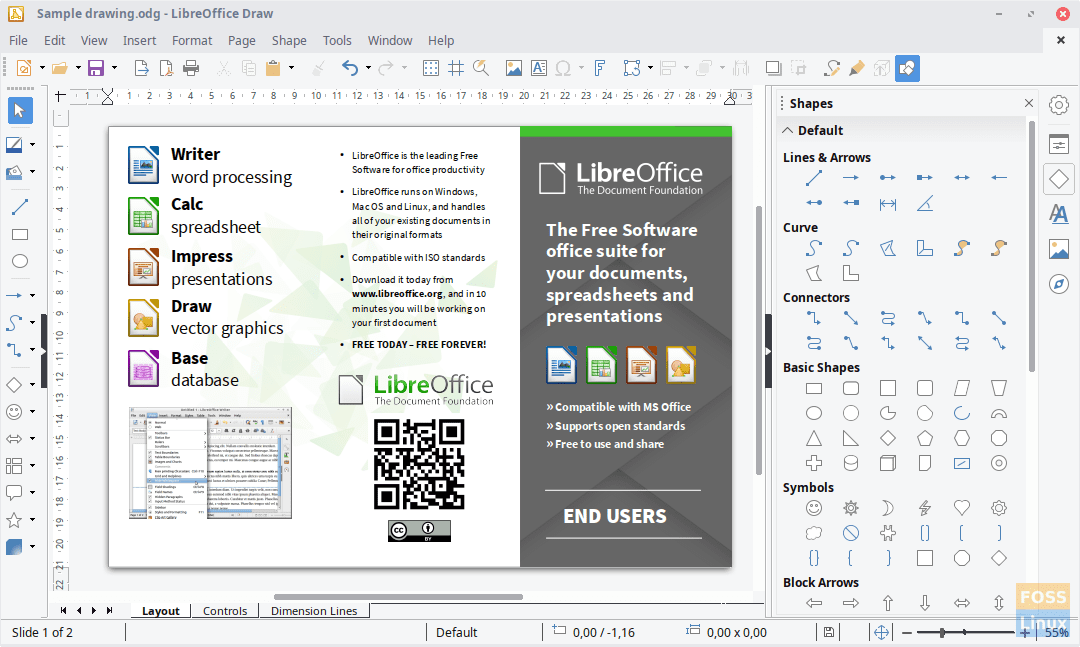 LibreOffice Draw 6.2