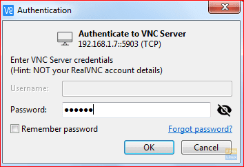 Password Authentication For VNC