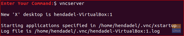 Run The VNC Server Command