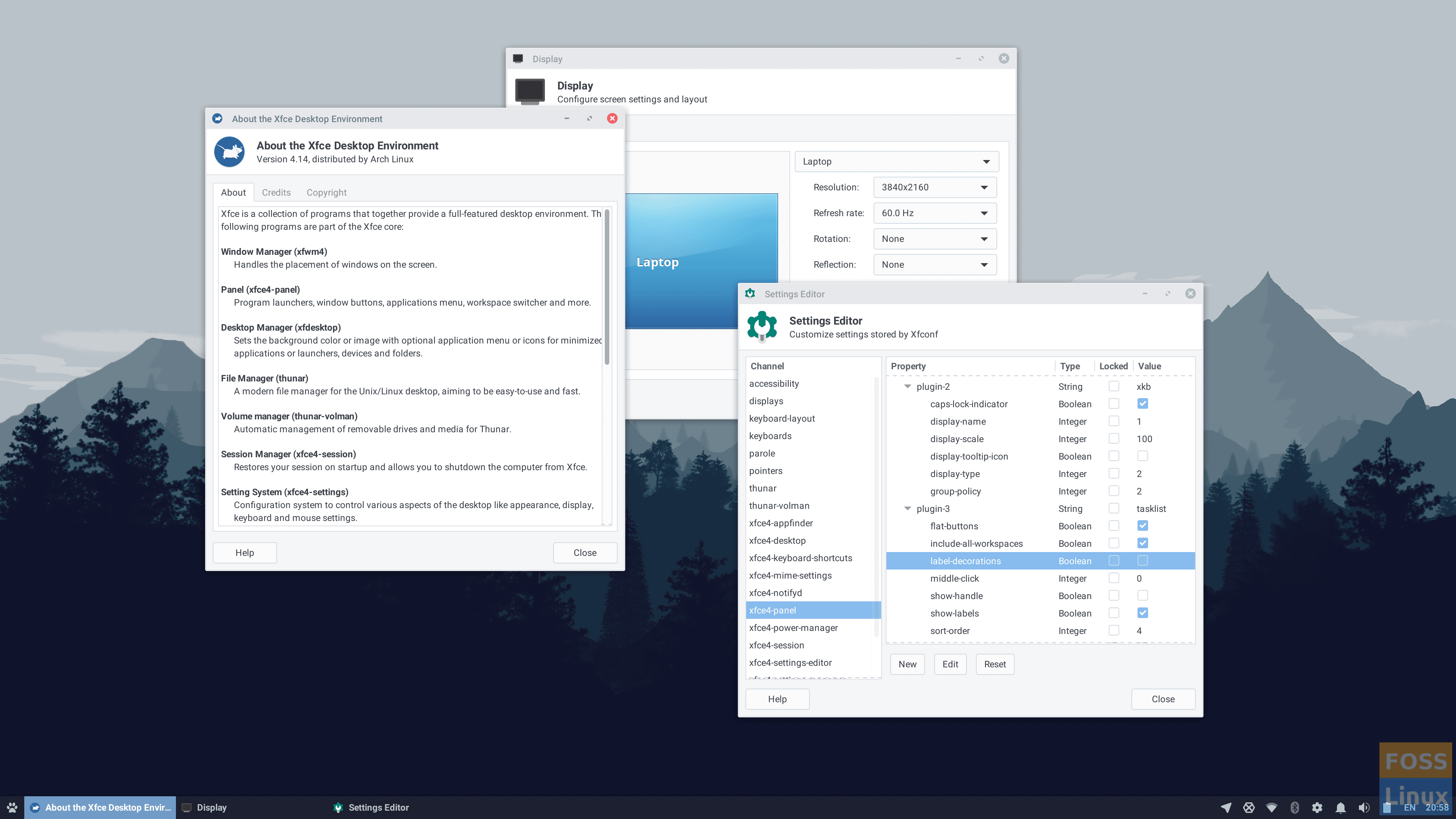 Xfce 4.14 Window Manager 