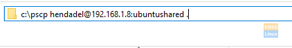 Copy File From Ubuntu To Windows Via SSH