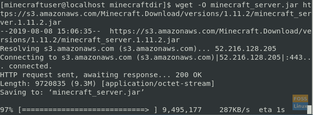 Download Minecraft Server On CentOS