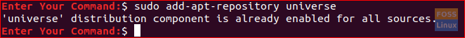 Ensure That The Universe Repository Is Enabled On Your Ubuntu System
