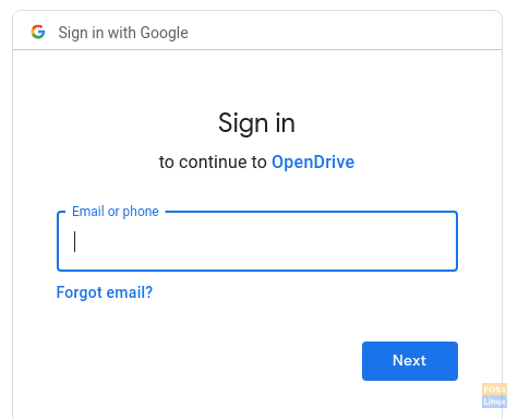 Enter Your Google Drive Account Details