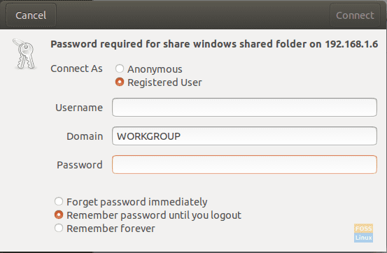 Enter Your Windows Machine Username And Password